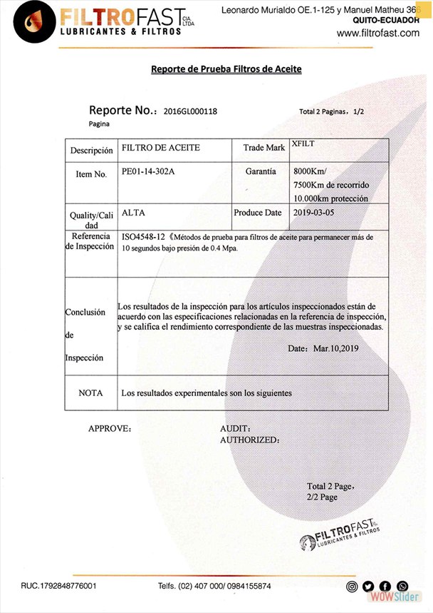 ficha tecnica 1 aceite
